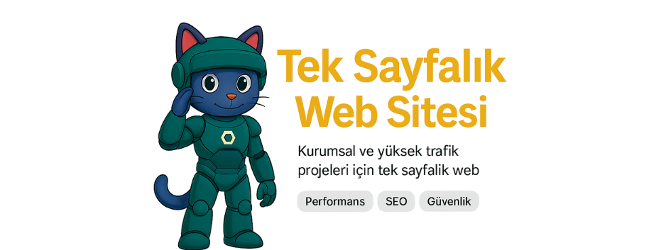 Tek Sayfalık Web Sitesi Image
